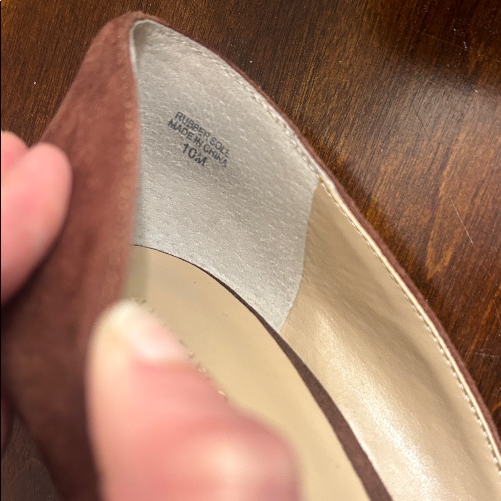 Ann Taylor Brown Suede Heels - Picture 10 of 12